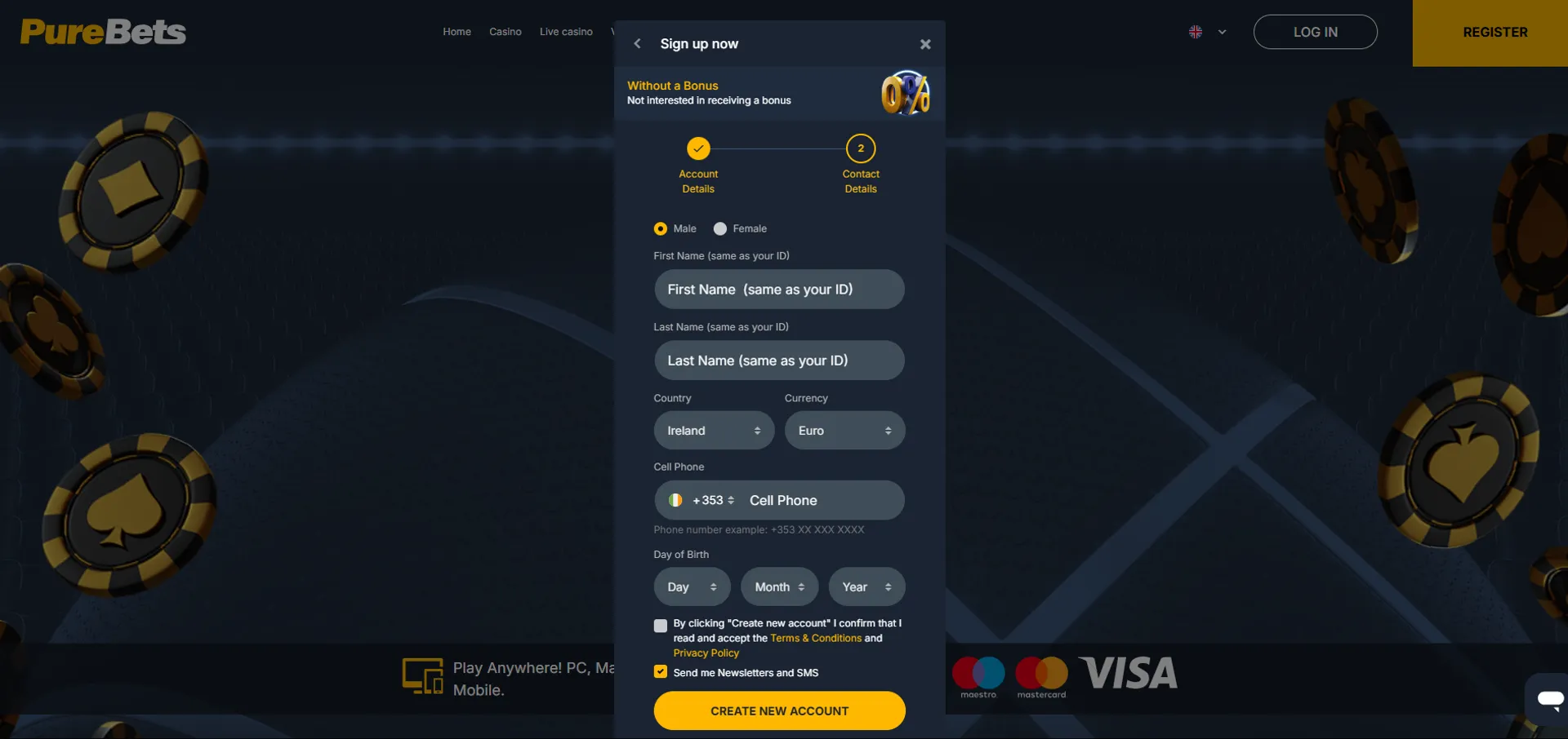 Mgmbet login